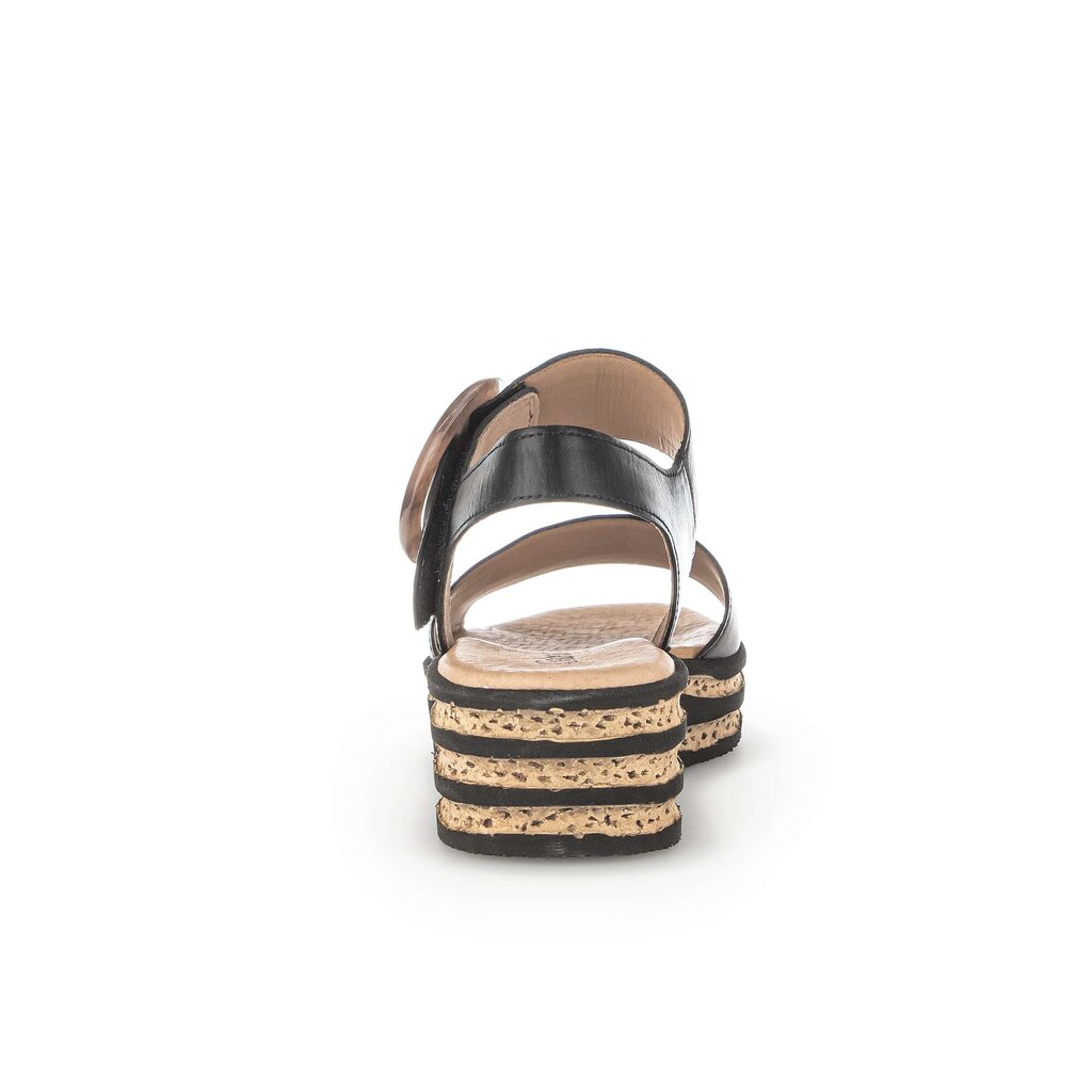 Gabor fashion Plateau Sandale schwarz