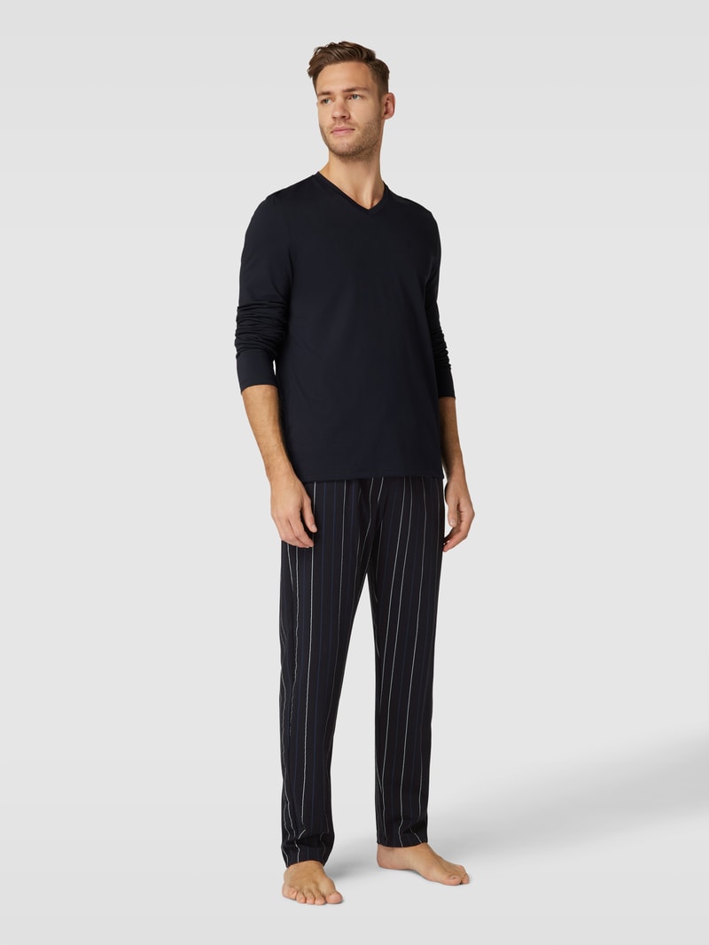 Pyjama-Hose mit Eingrifftaschen in anthrazit