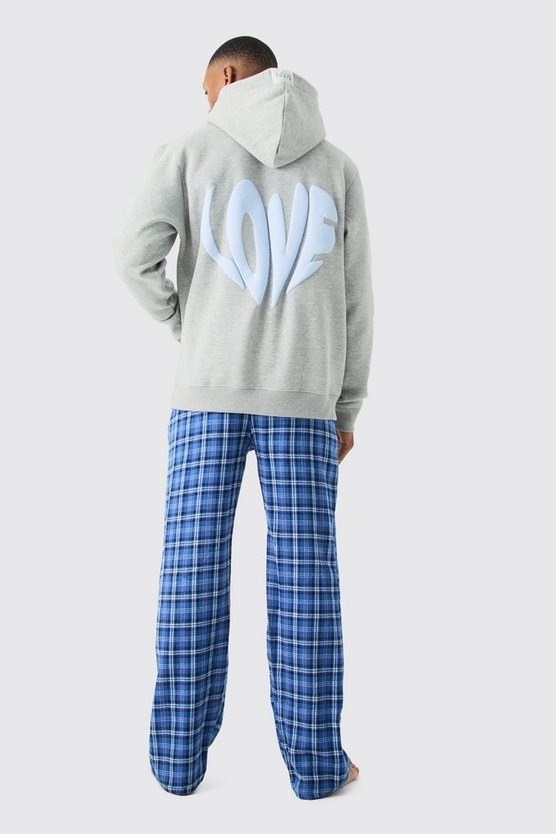 Love Hoodie & Flannel Loungewear-Hose