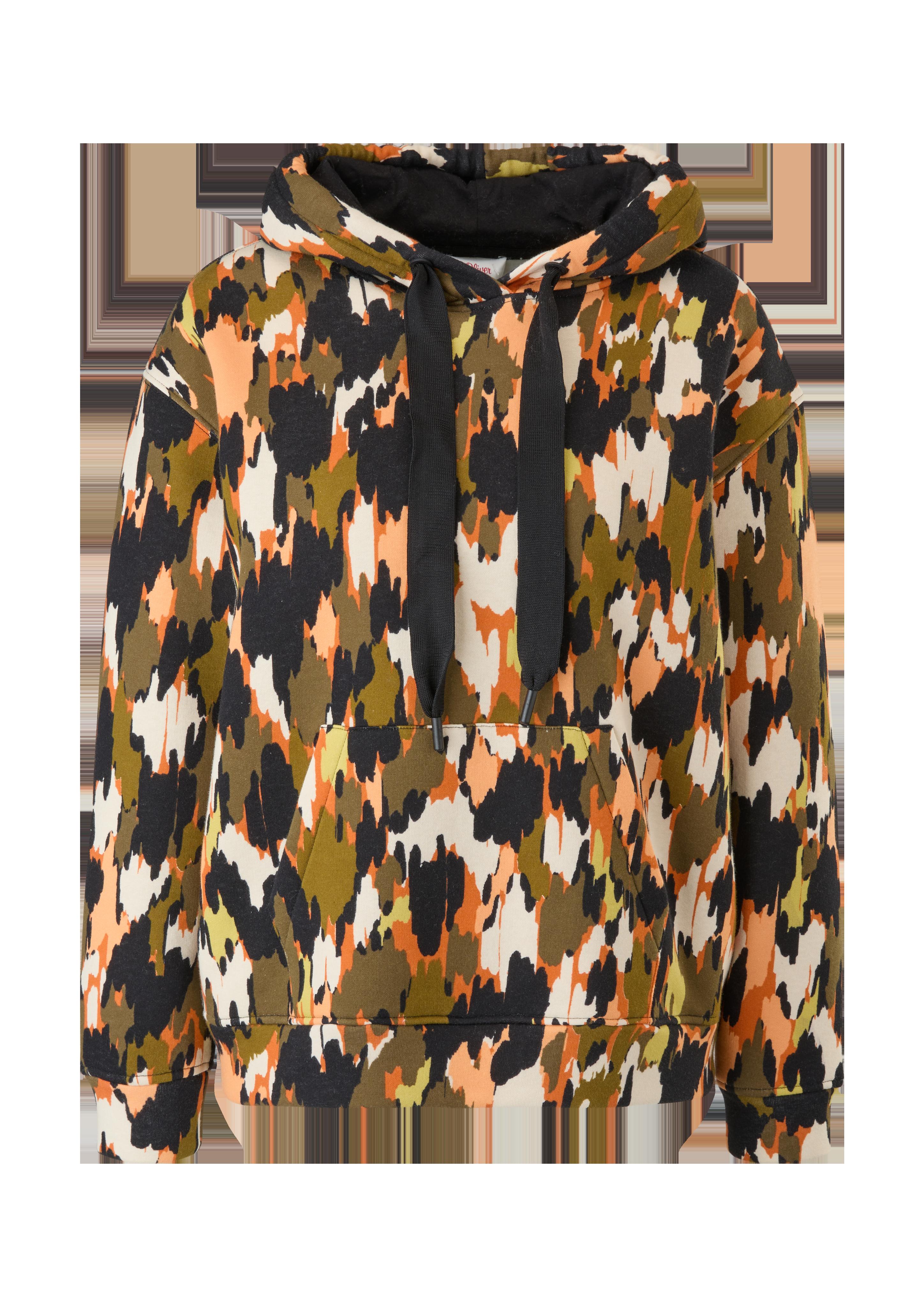 Kapuzenpullover mit Allovermuster  2122547-77A1