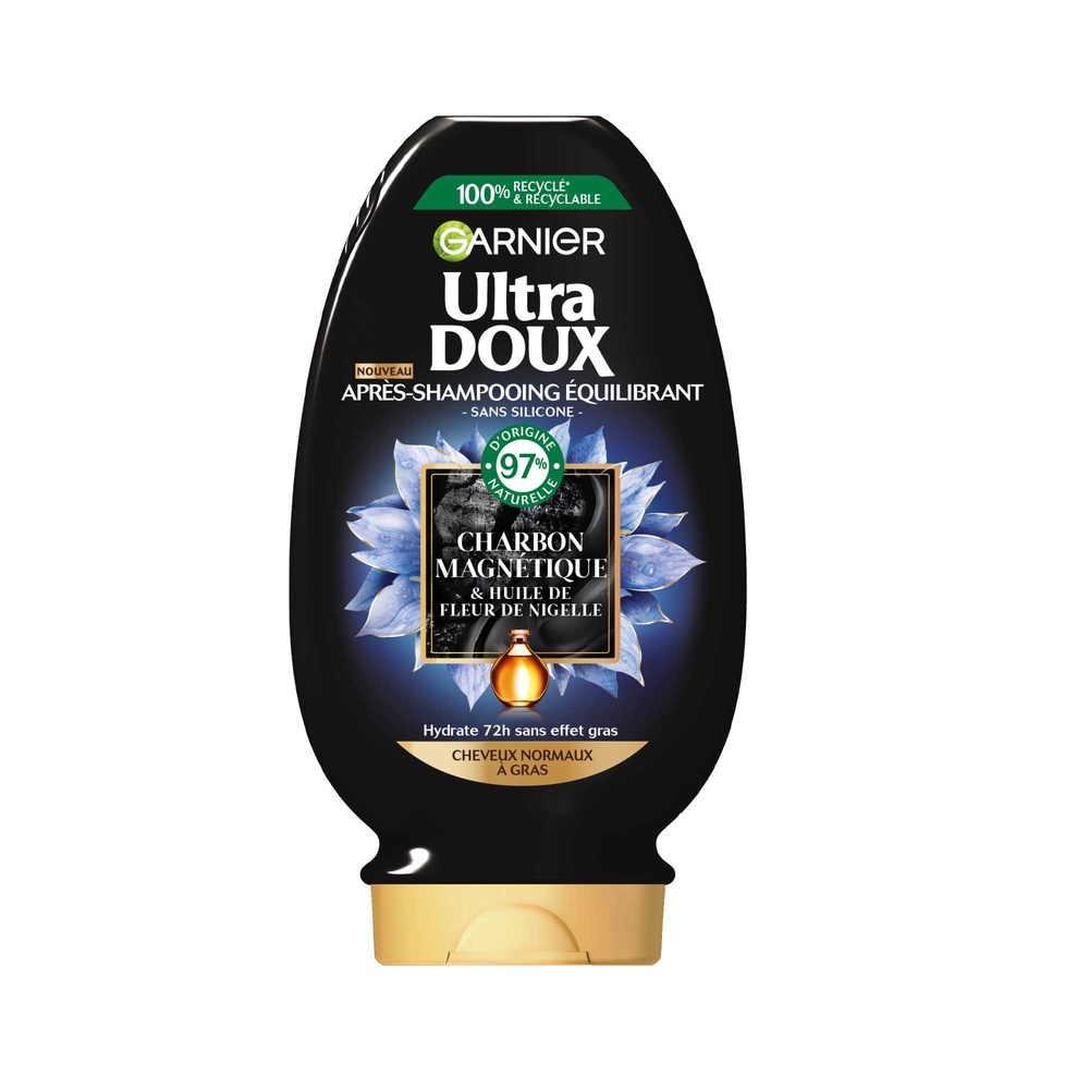 garnier Ultra Doux Charbon Magnétique Après-Shampooing au Charbon Magnétique