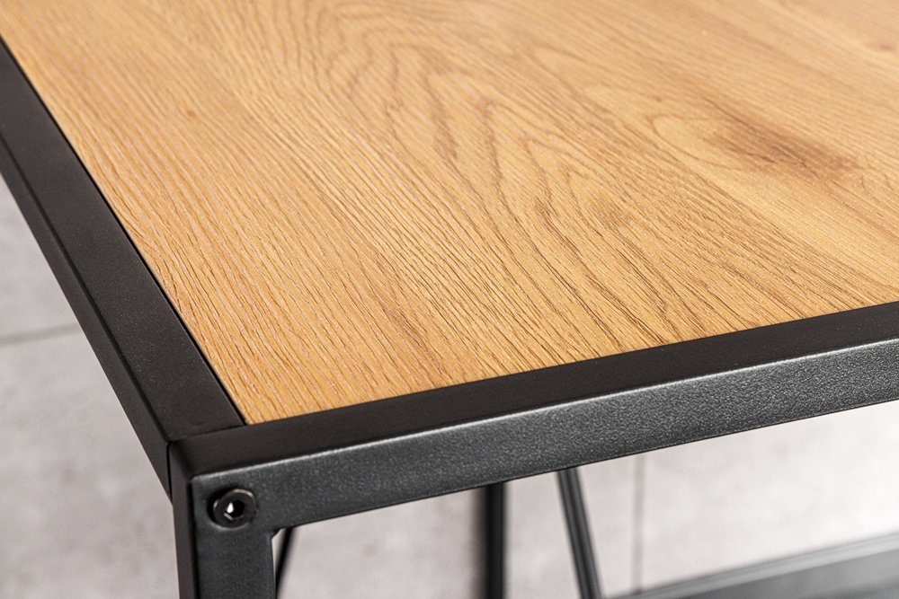 riess-ambiente Bartisch SLIM LINE 120cm natur / schwarz (Einzelartikel, 1-St), Küche · Metall · eckig · Modern Design · Industrial