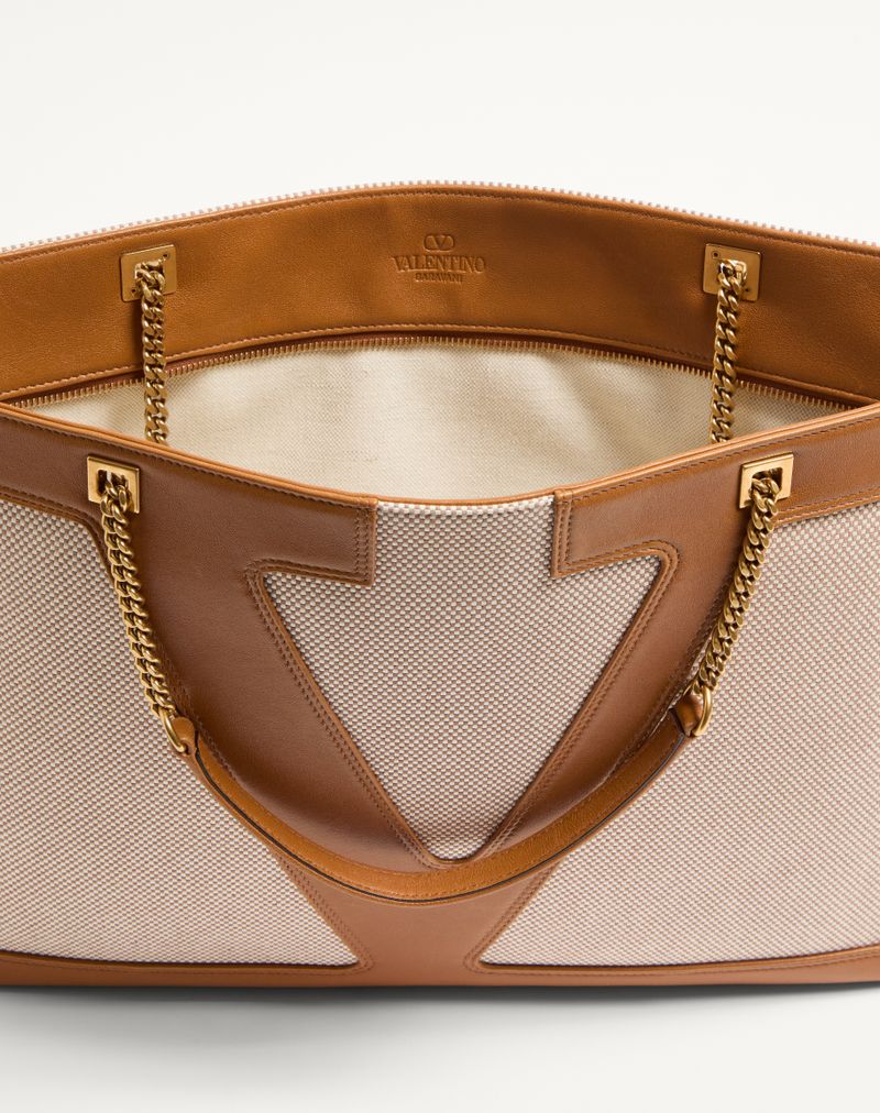 Bolsa grande de lona Valentino Garavani Viva Superstar