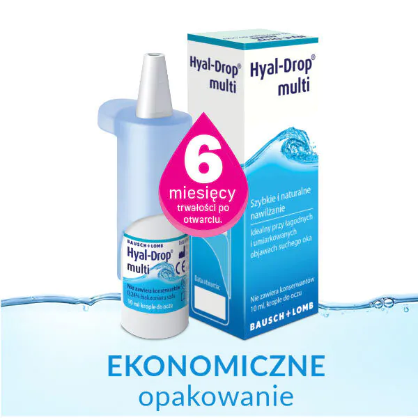 Hyal-Drop Multi, хидратантне капи за очи, без конзерванса
