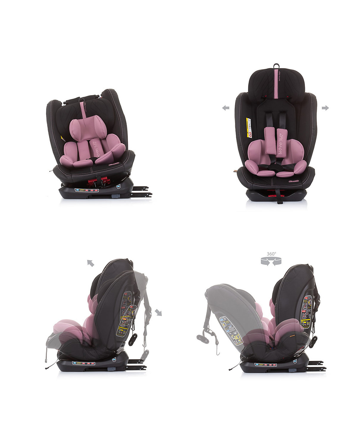Kindersitz Techno Gruppe 0+/1/2/3 (0 - 36 kg), Isofix, um 360 Grad drehbar Kindersitze