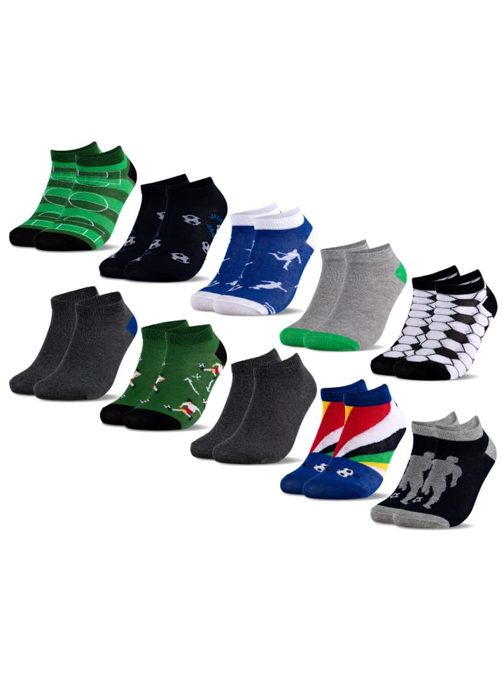Occulto 10er Pack Sneaker Socken Motive Motivo in Fussball günstig kaufen