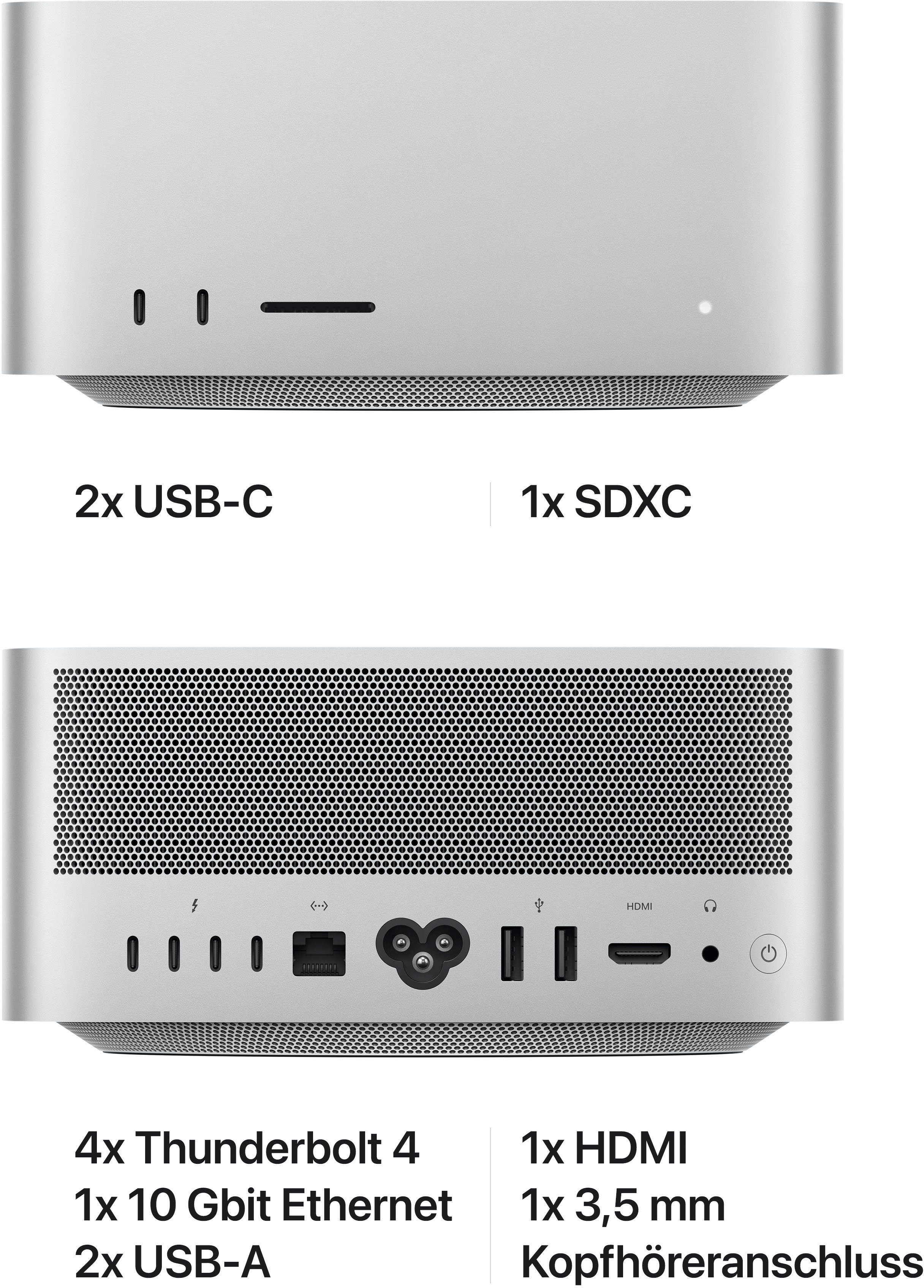 Apple Mac Studio (Apple, 64 GB RAM, 1000 GB SSD, Ideenkraftwerk M1 Ultra)