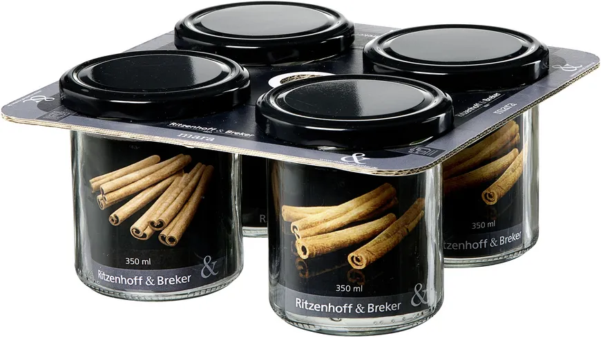 Ritzenhoff & Breker Mara Vorratsglas 4er Set 350ml transparent