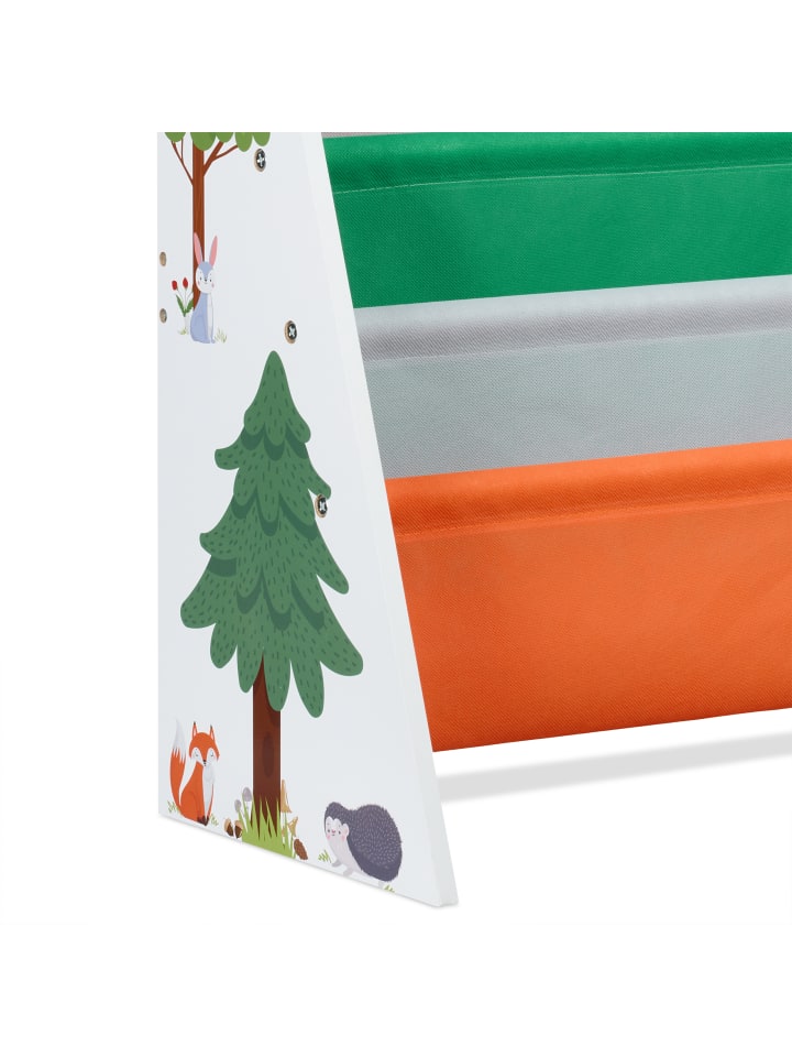 relaxdays Kinderbücherregal in Bunt - (B)62,5 x (H)60 x (T)28 cm günstig kaufen onesize