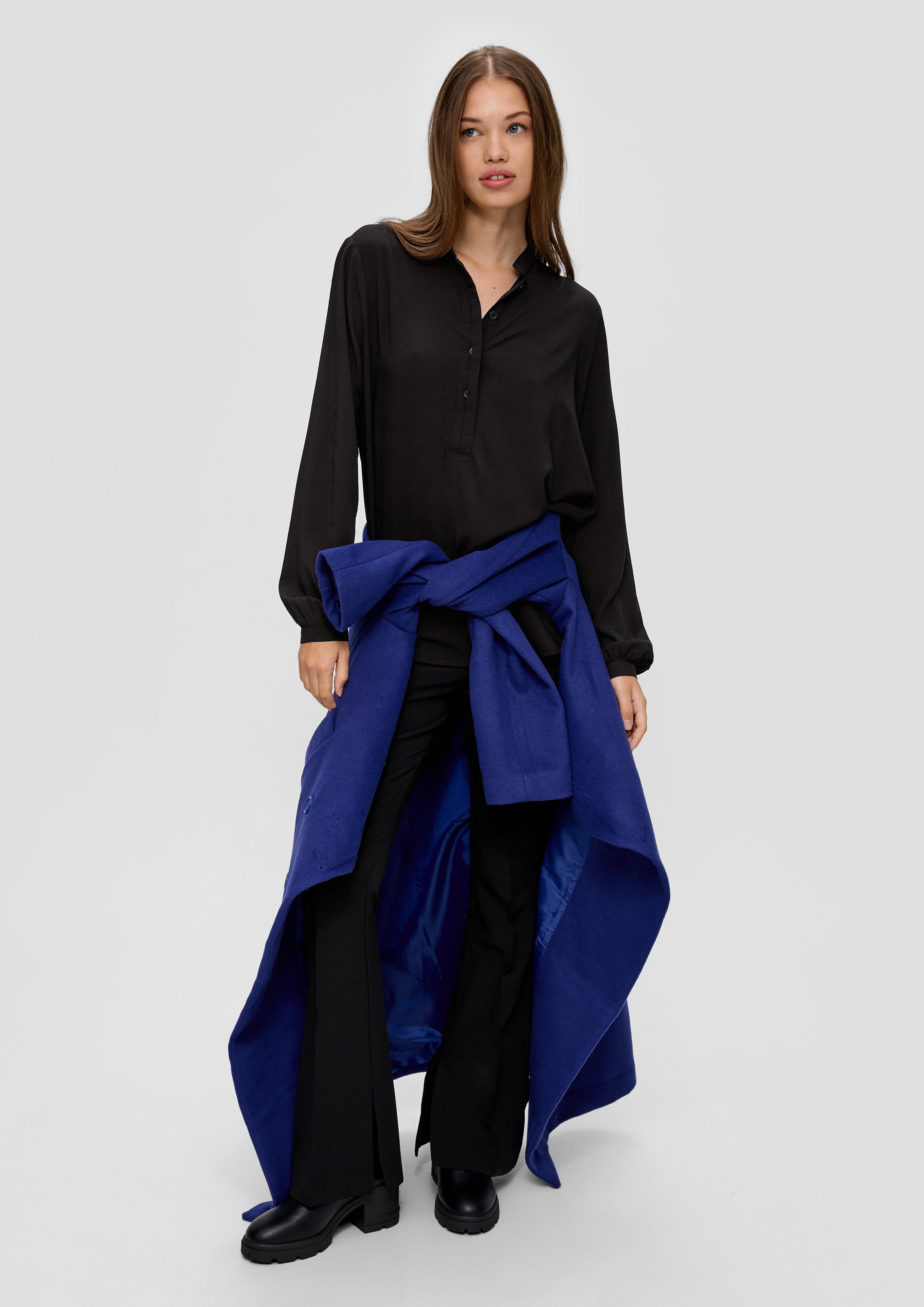 Viskosebluse mit gerafften Details  2130343-9999