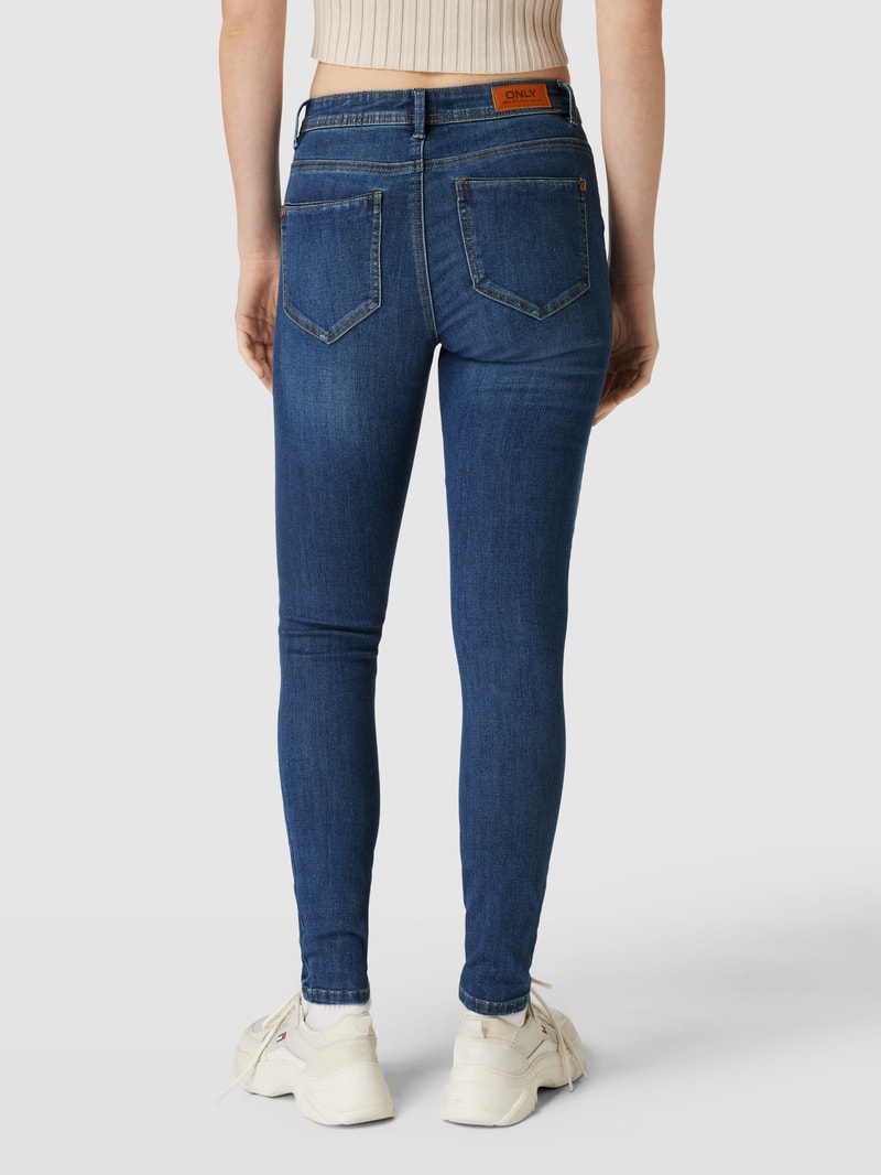 Skinny Fit Jeans im Destroyed-Look Modell 'WAUW' in jeans