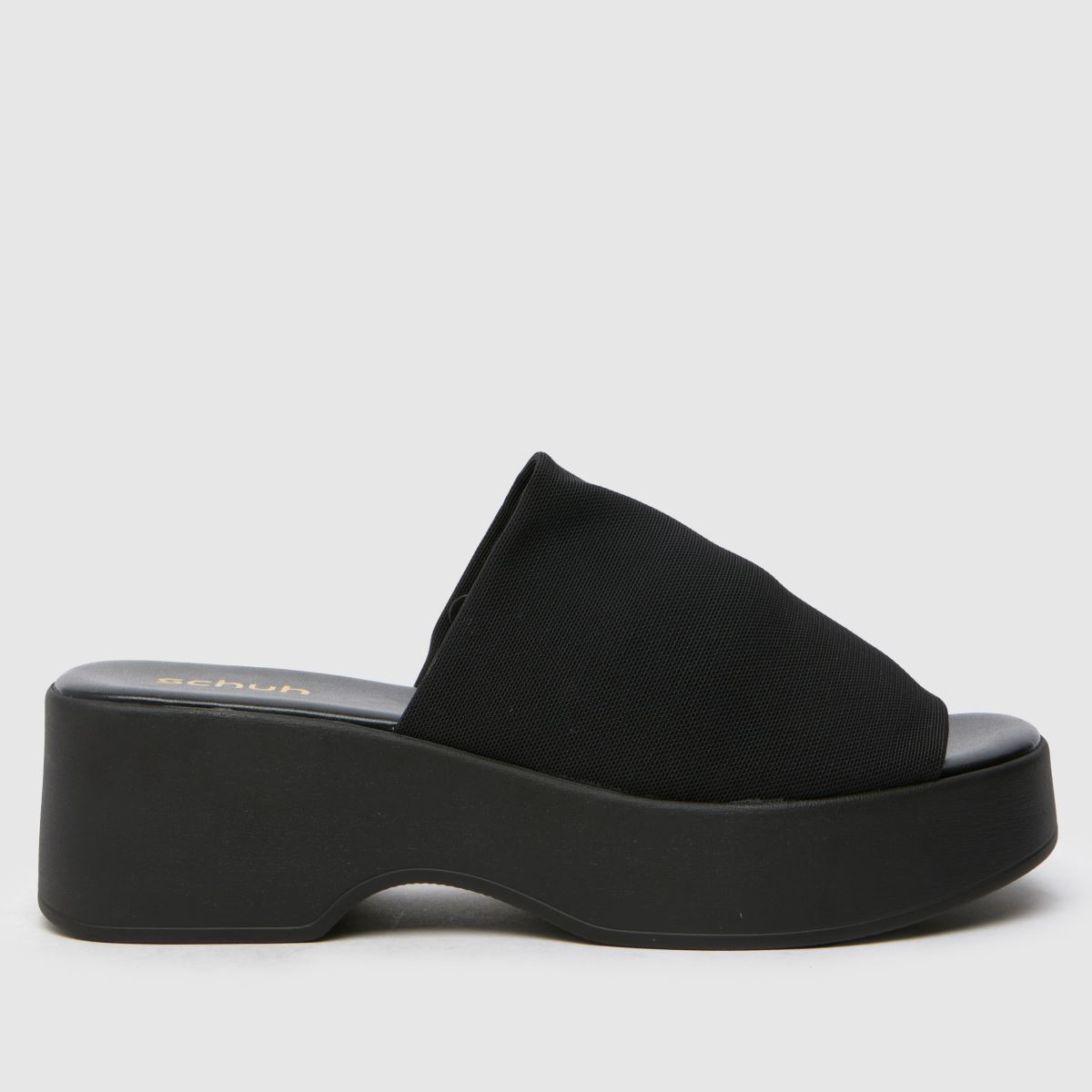 Schuh Talma sandali s klinasto podlogo v črni barvi
