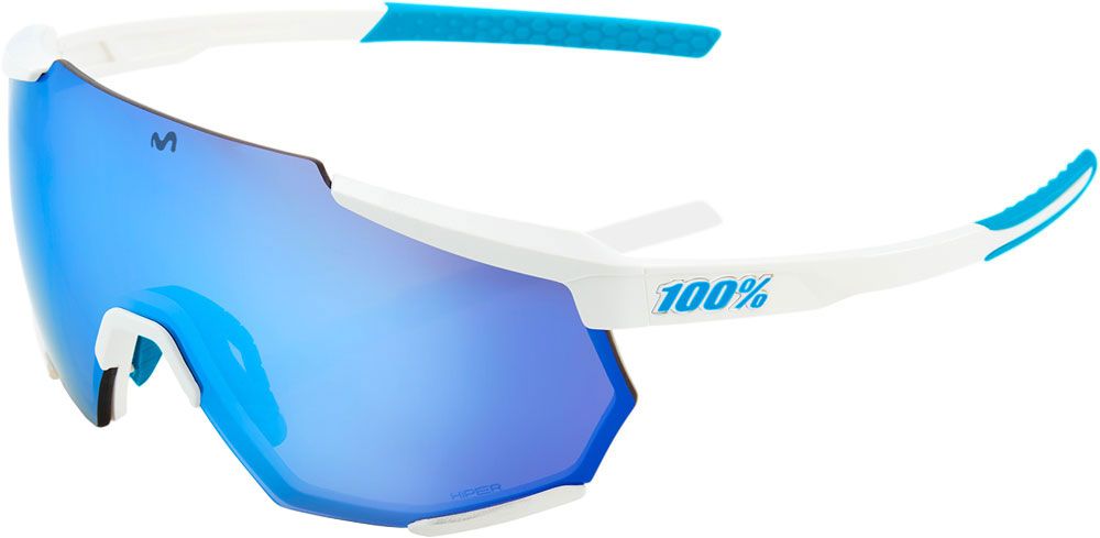 100% Racetrap 3.0 Movistar (Hiper Blue Multi Mirror Lens) - Sportbrille kaufen | Bike-Discount