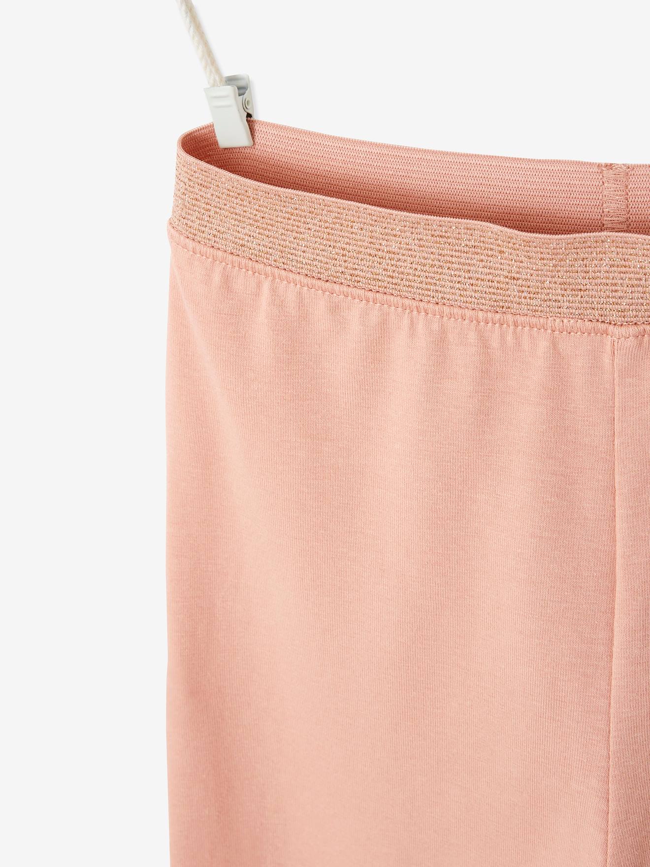 Legging Basics fille ceinture irisée rose foncé