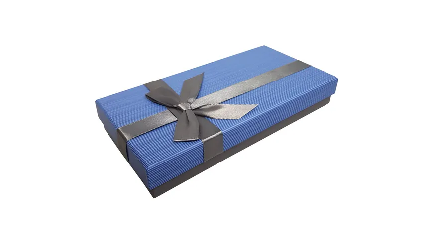 Kartonage mit Schleife Design Blue