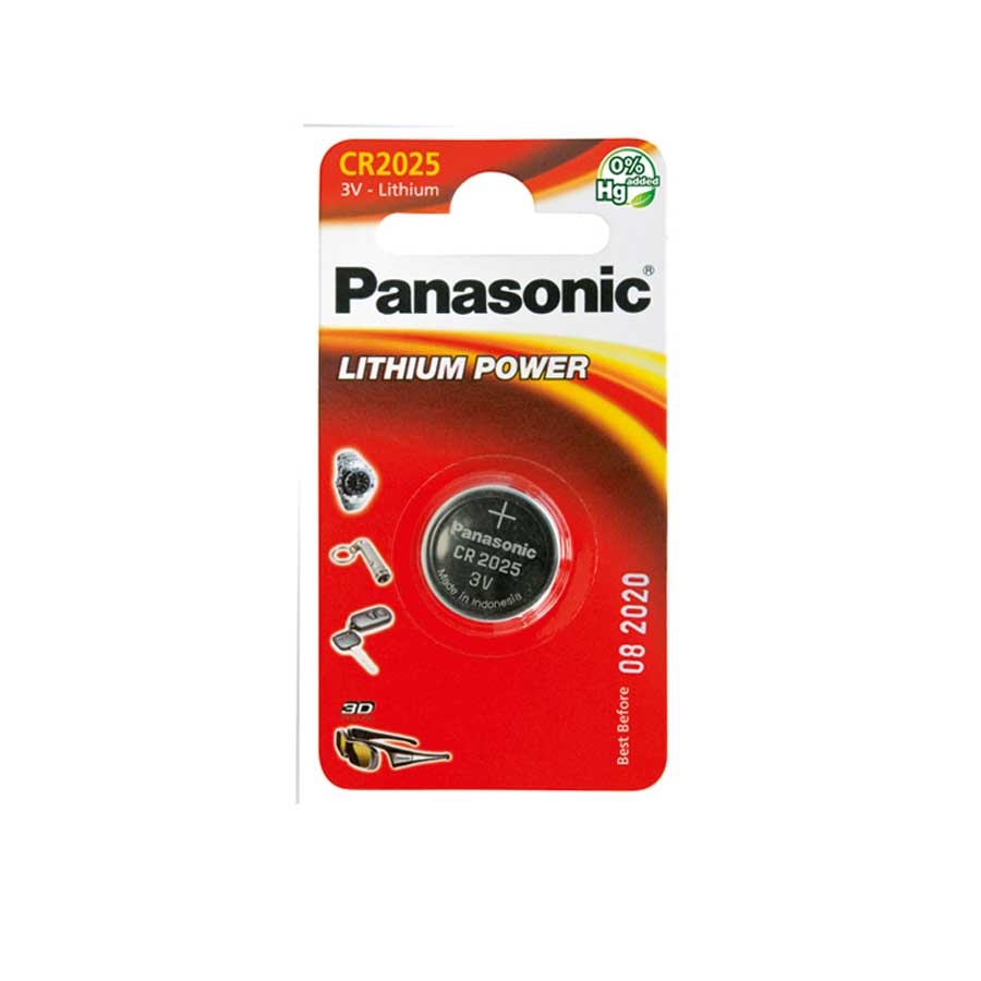 Panasonic Lithium Power Knopfzelle CR2025L/1BP, 3 V, 1 Stück - ATU
