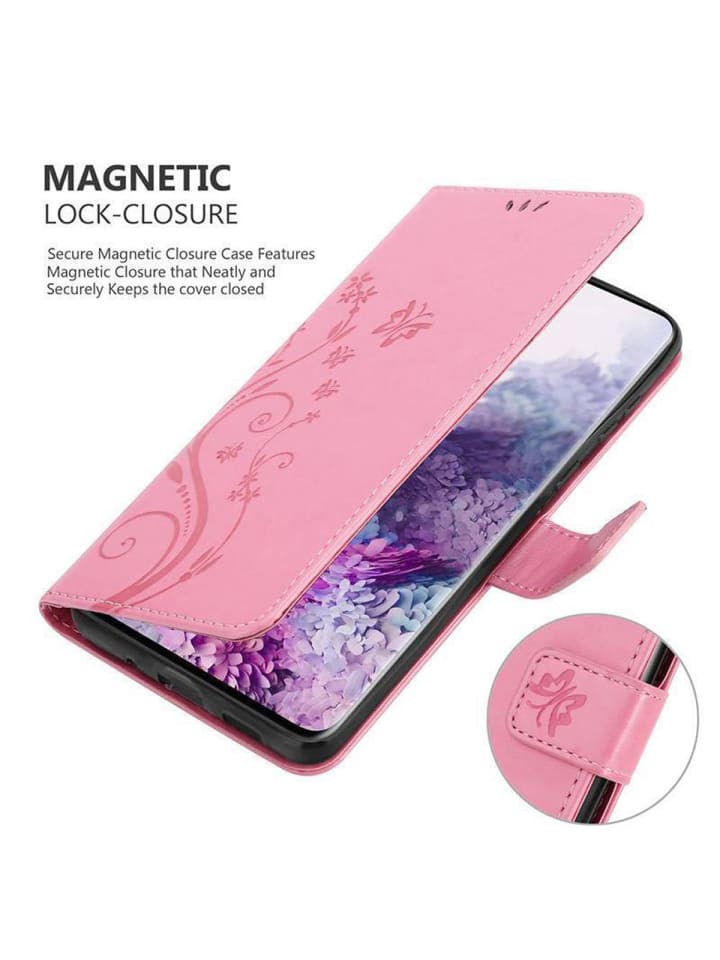 cadorabo Hülle für Samsung Galaxy S20 Blumen Design in FLORAL ROSA günstig kaufen onesize
