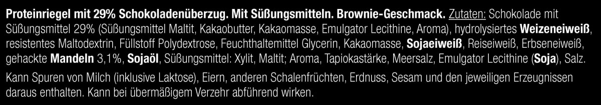 Proteinriegel 23% Vegan Bar, Brownie Taste, 35 g