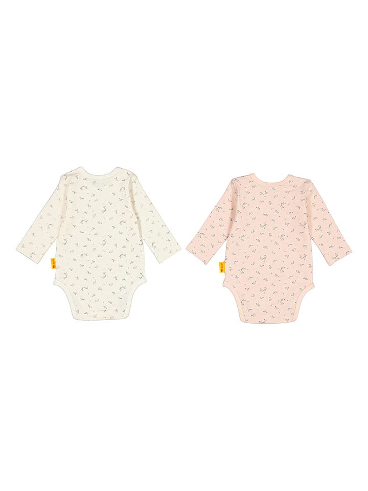 Steiff 2er-Set: Bodys in Weiß/ Rosa günstig kaufen