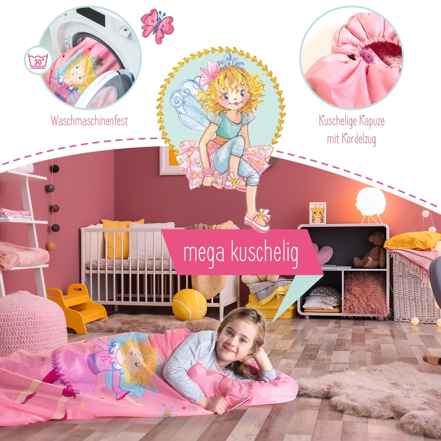 Skandika Lillifee Kinder Schlafsack