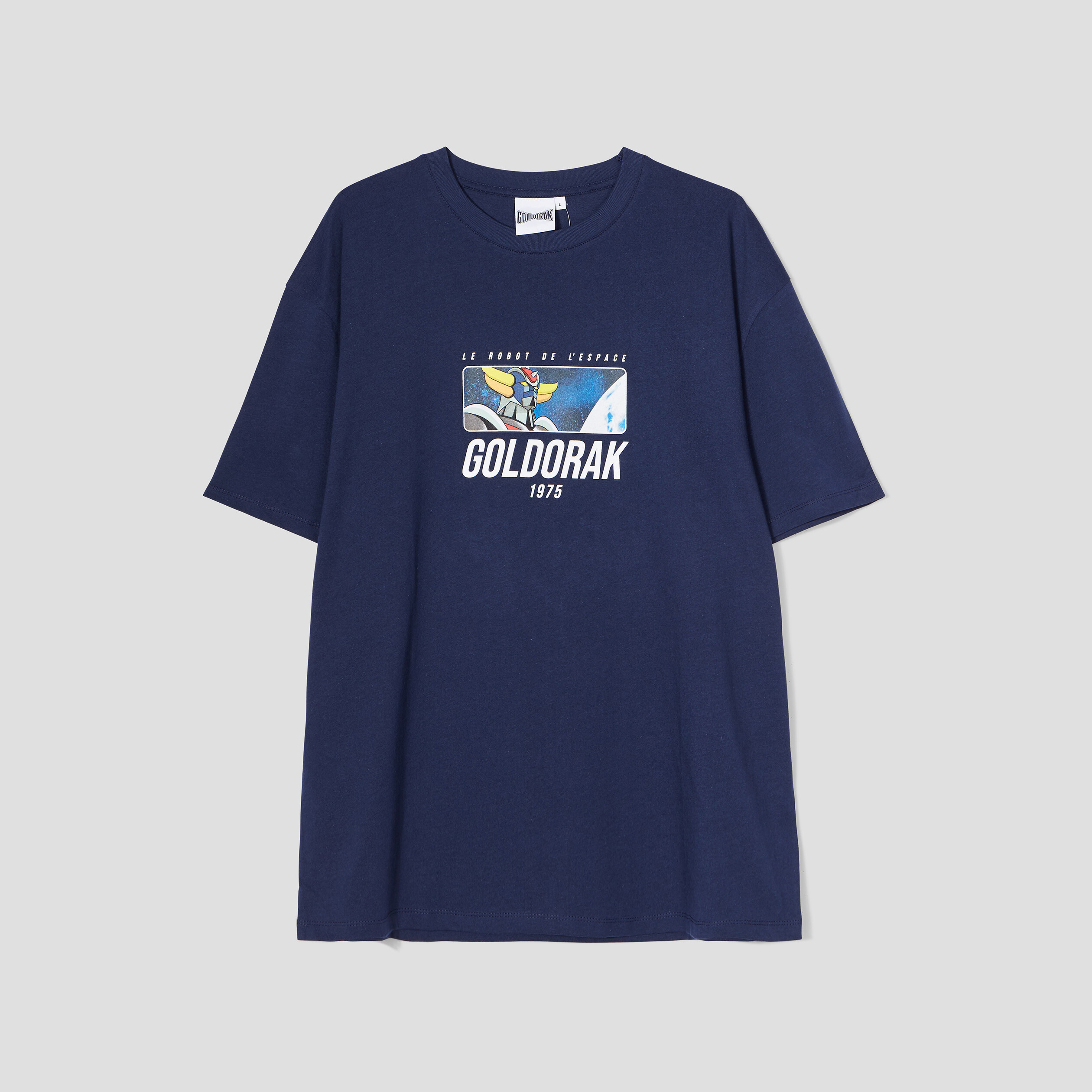 T-shirt oversize Goldorak bleu marine homme | La Halle