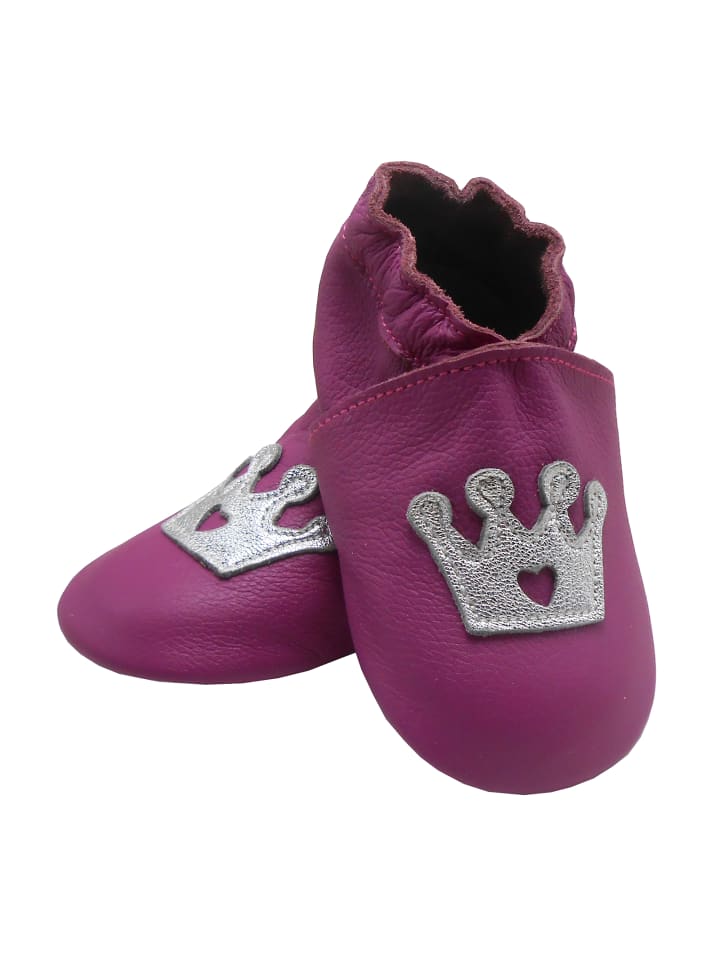 Yalion Leder-Krabbelschuhe 