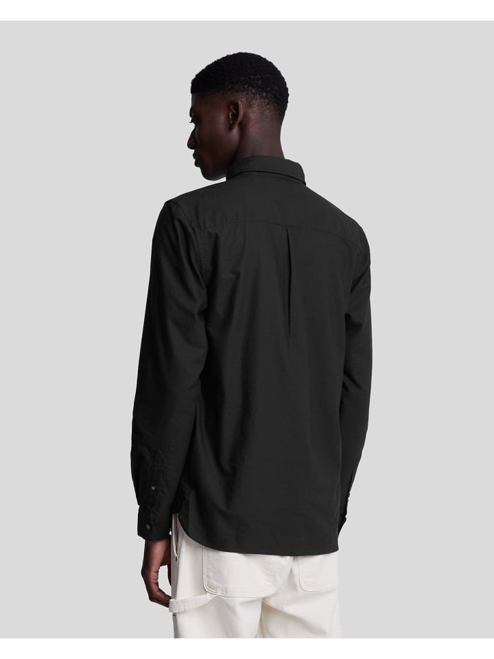 Lyle & Scott Langarmhemd in Schwarz günstig kaufen