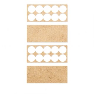 Kromlech Bases - Infantry 5x2 Round Base Adapter Trays (2)