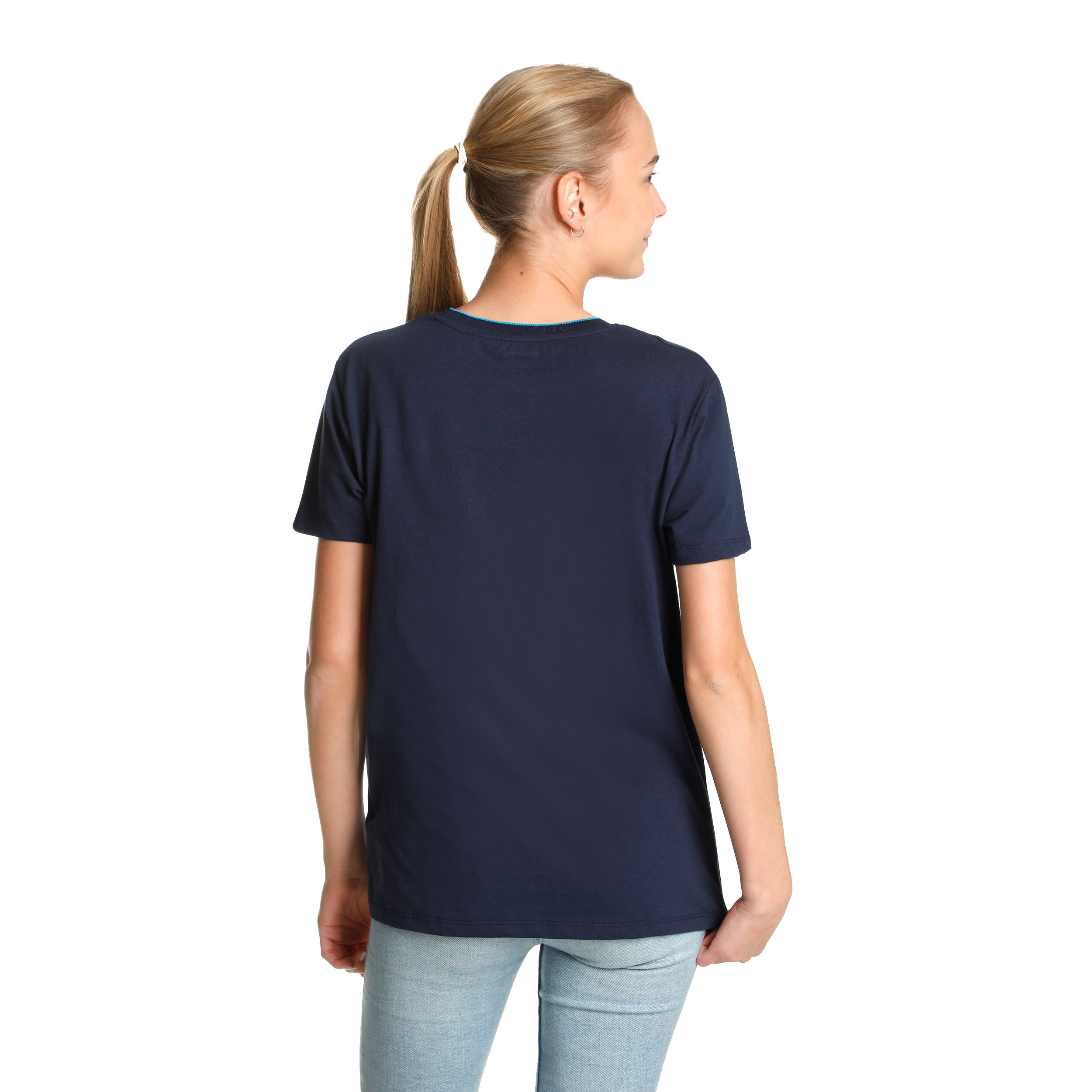 AO Stack Print Core Logo T-Shirt Damen - Dunkelblau