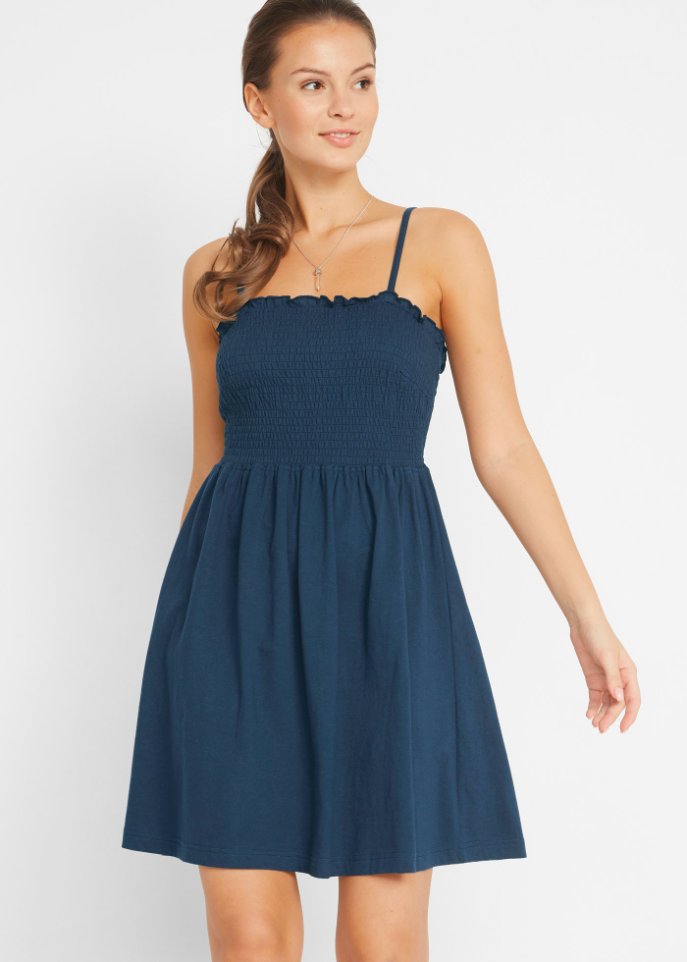 Jersey-Kleid mit verstellbaren Trägern