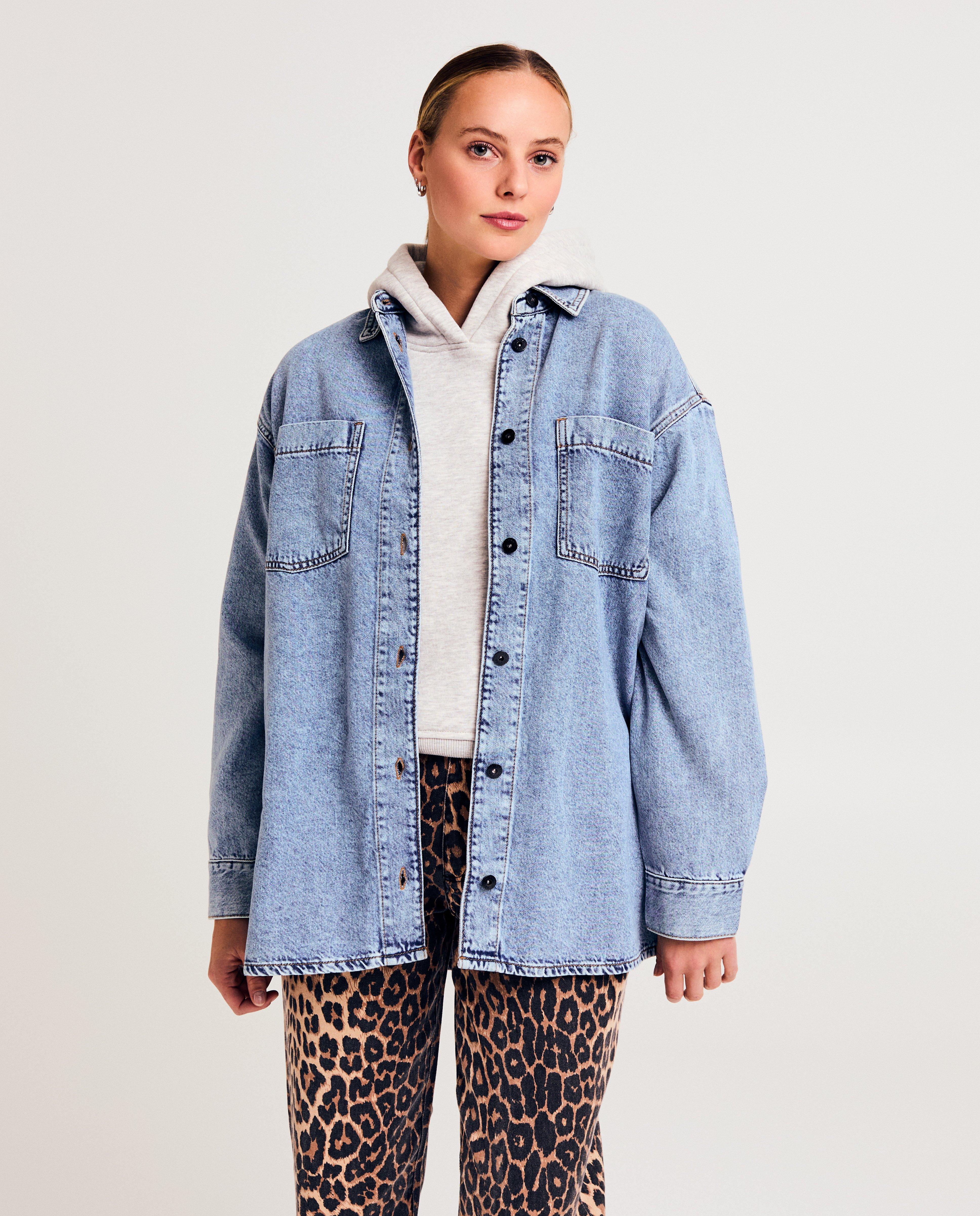 Cămașă din denim Sora Blue albastru deschis