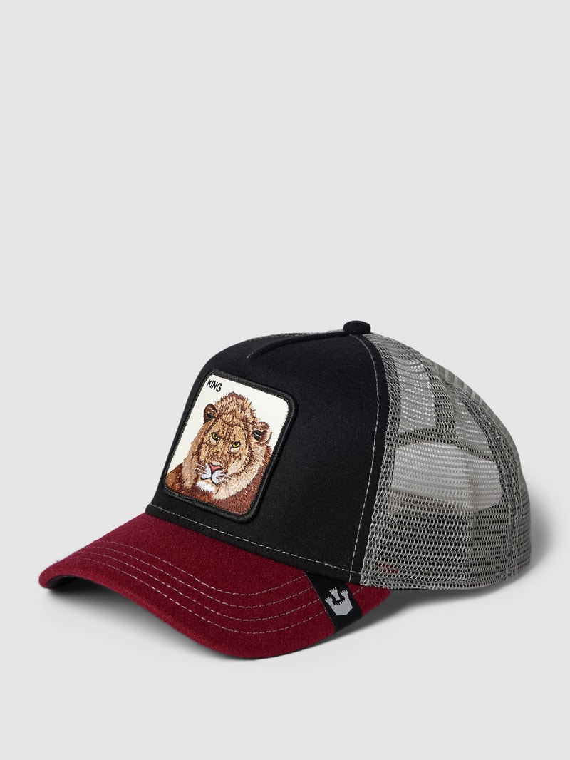 Trucker Cap mit Woll-Anteil Modell 'BOSS CIRCLE OF LIFE' in schwarz