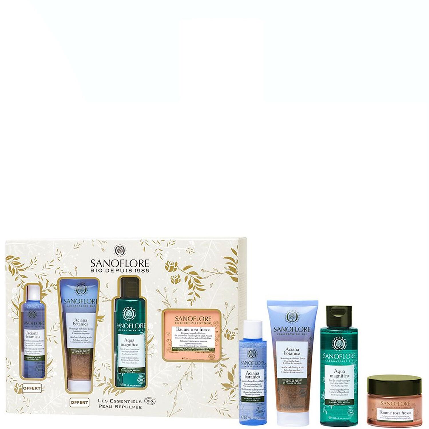 Sanoflore Les Essentiels Coffret Peau Repulpée - 4 Produits