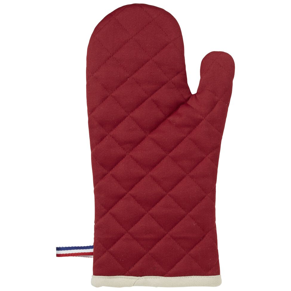 Ofenhandschuhe Set 2-tlg, Kirsch-Rot