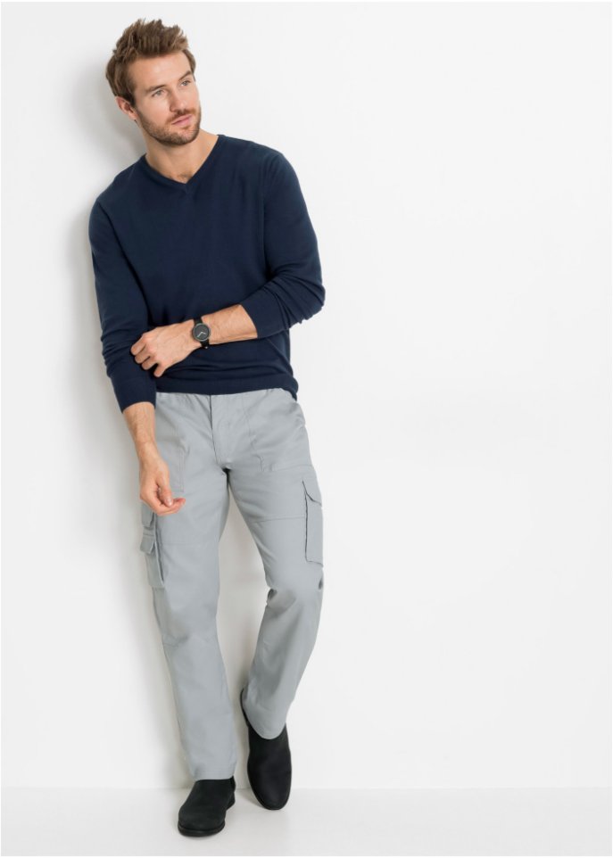 Pullover mit V-Ausschnitt