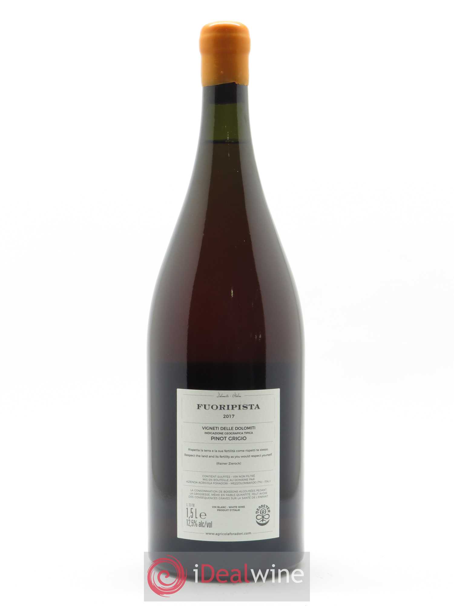 Vigneti delle Dolomiti IGT Fuoripista Pinot Grigio Elisabetta Foradori  2017 - Lot de 1 Magnum