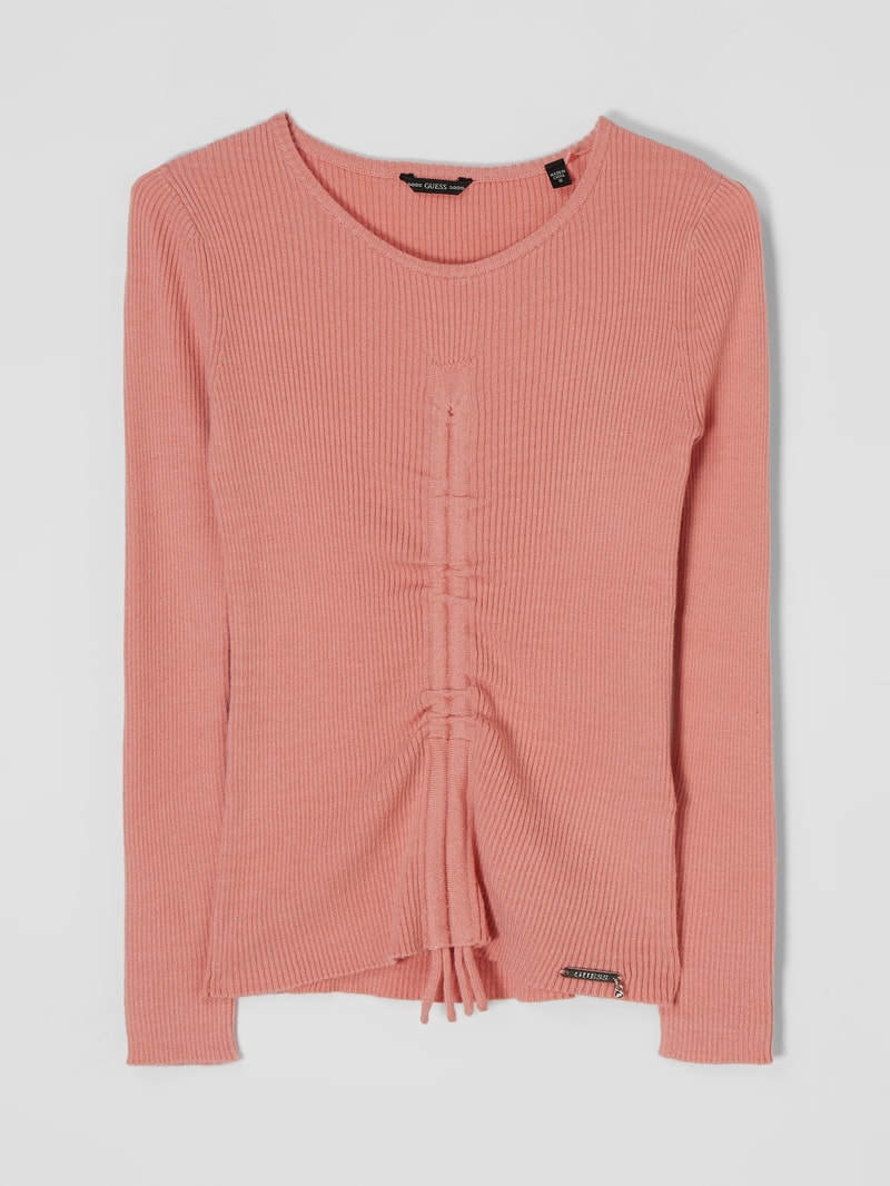Pullover mit Rippenstruktur in altrosa