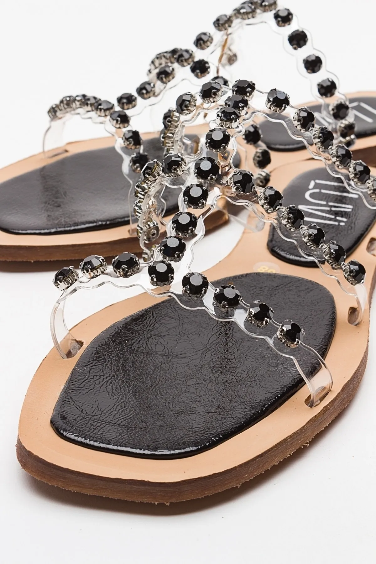 LuviShoes  FLEP Black Stone Damen-Hausschuhe