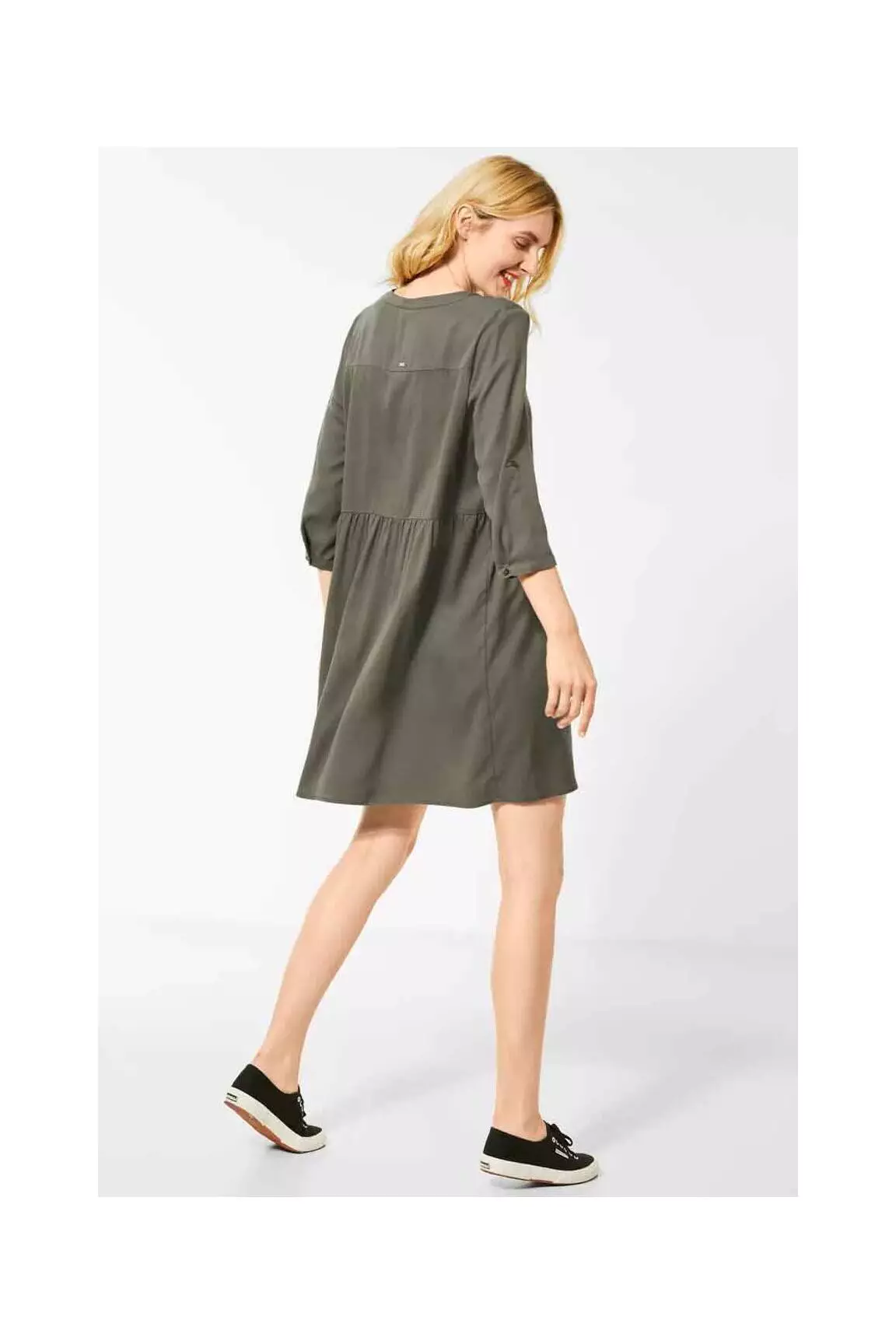 Street One Robes Mi Longues Femme couleur vert