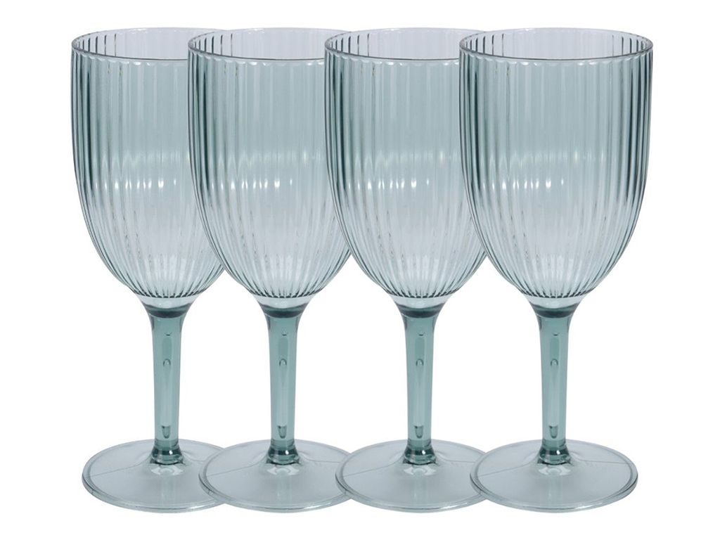Orange85 Set von 4 Kunststoff Weingläser