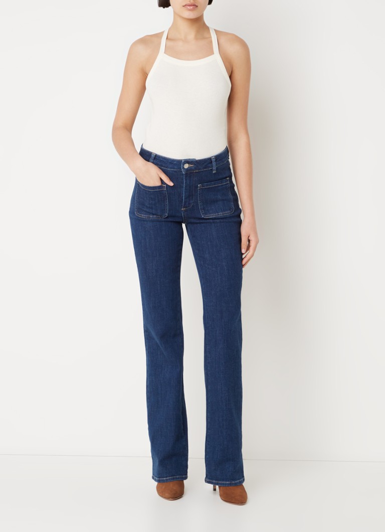 ba&sh Carmen rib knitted top with stretch