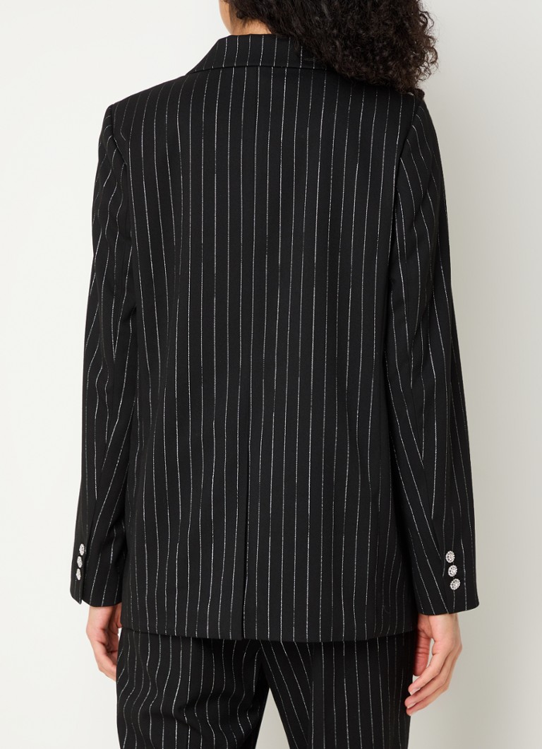 Blazer croisé Fabienne Chapot Roger avec lurex et fines rayures