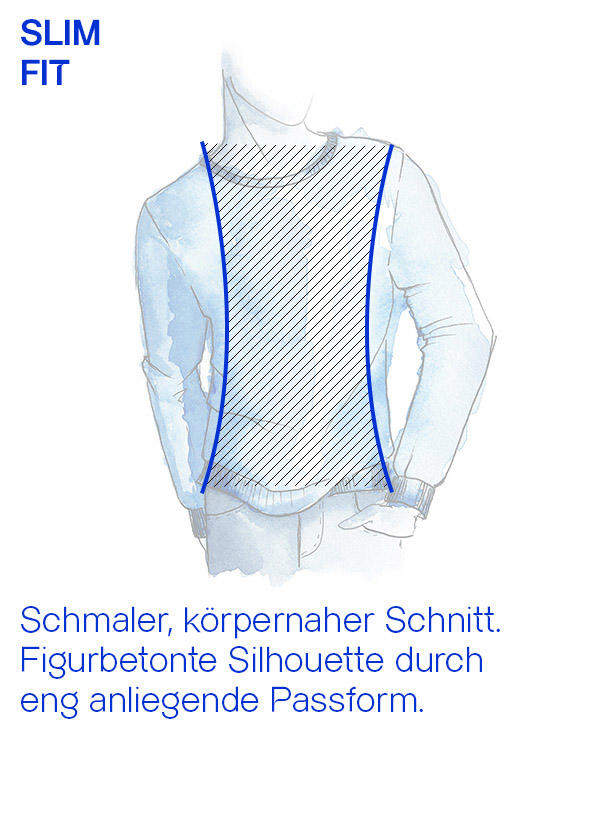 DANIELE FIESOLI, Stehkragenpullover, Merinowolle, nachtblau meliert