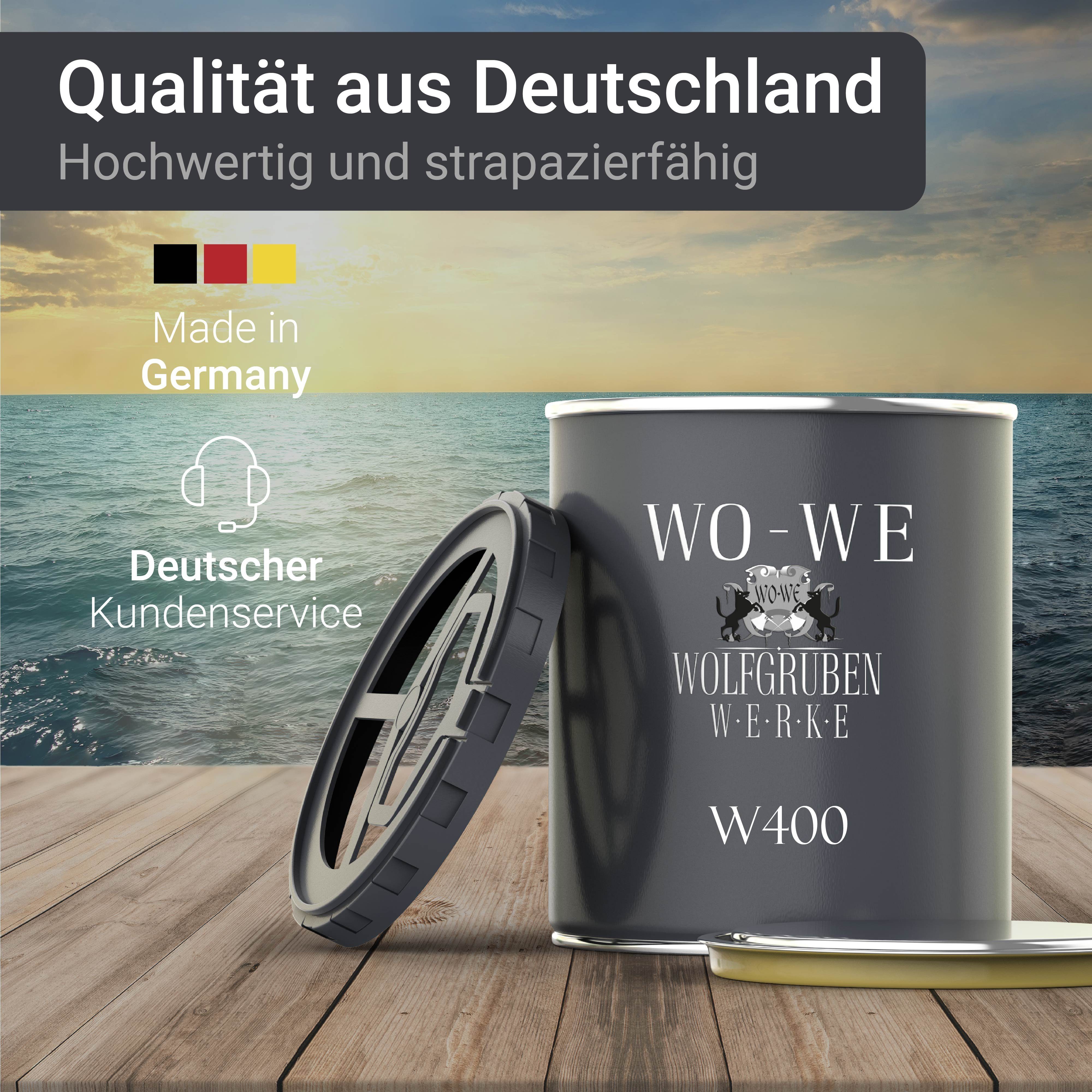 WO-WE Lack Bootslack Schiffslack Parkettlack Yachtlack W400, 1-5L, Seidenglänzend, Lösemittelbasis