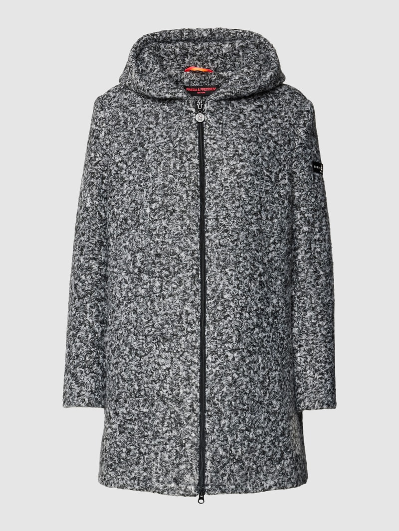 Jacke mit Kapuze Modell 'ZADA' in schwarz