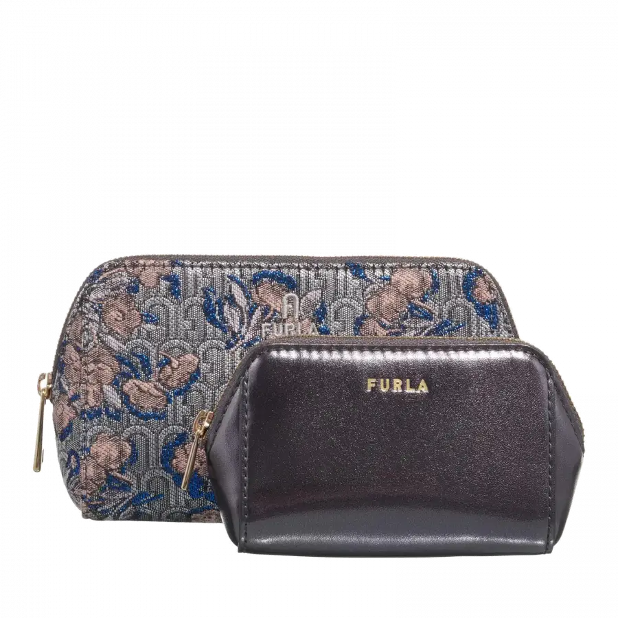 Furla - Furla Make-up Bags Textil Silver - silber