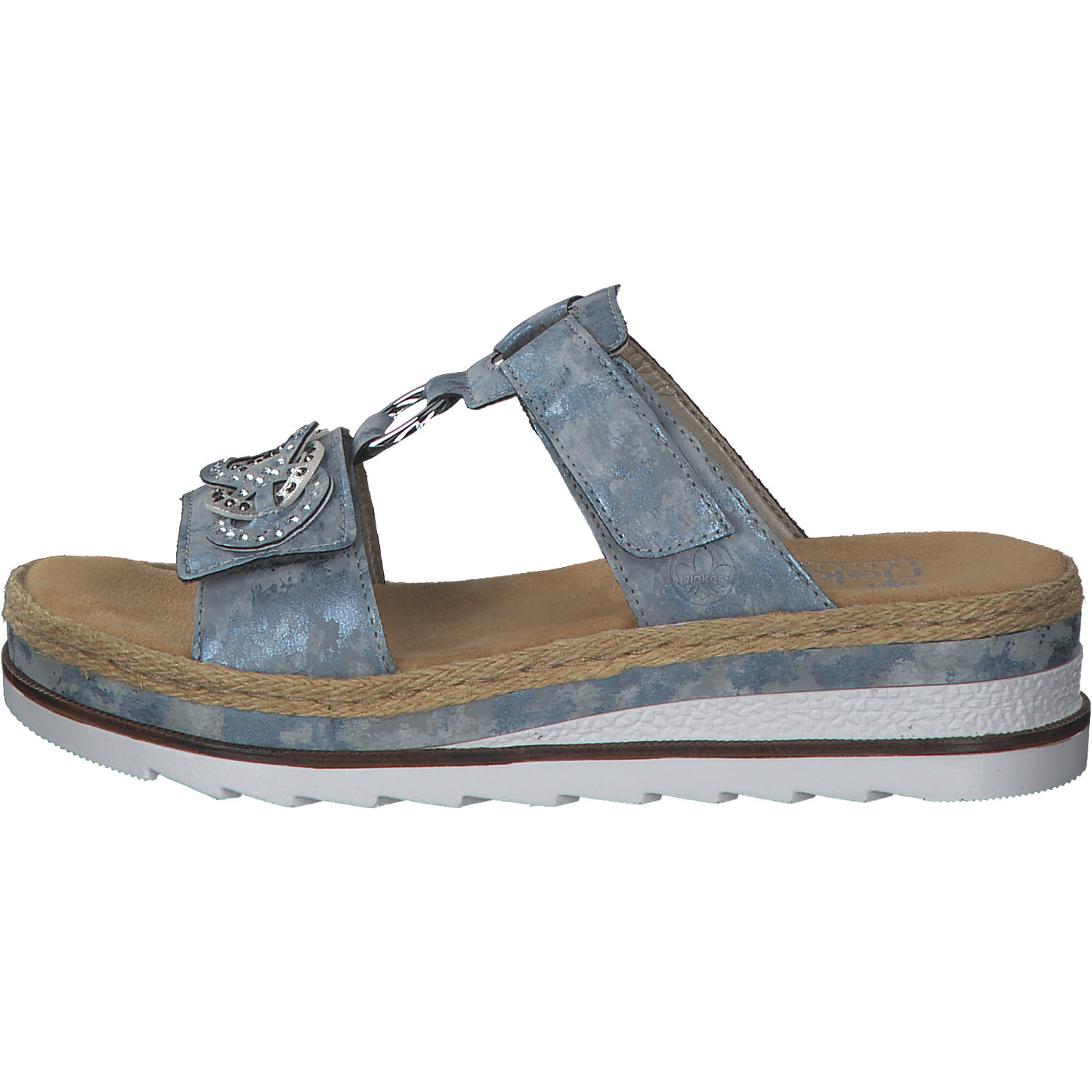 Rieker V7986, Pantoletten & Badeschuhe, Damen, Blau