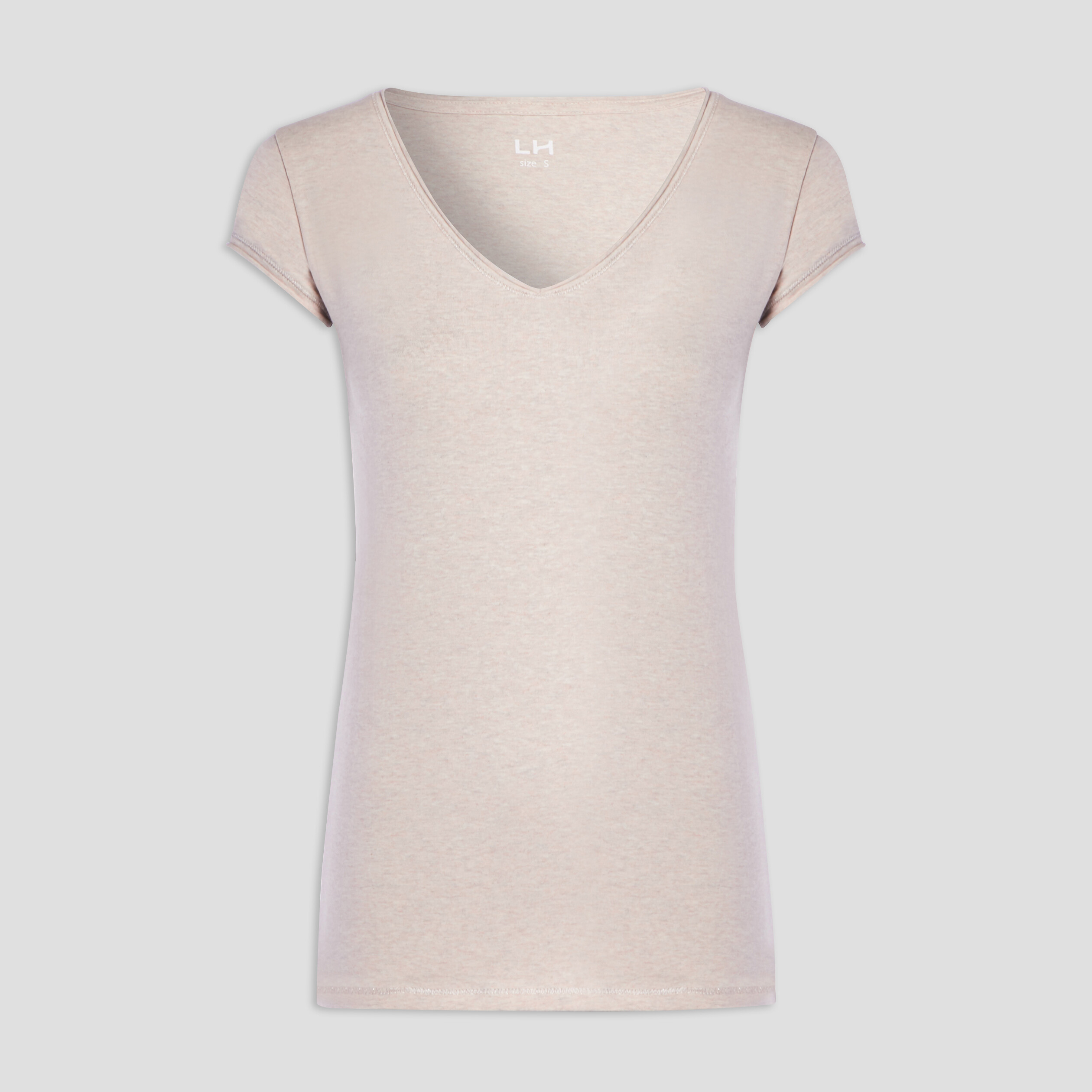T-shirt manches courtes rose clair femme | La Halle
