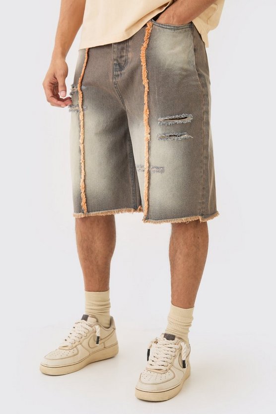 Braune Denim Jorts