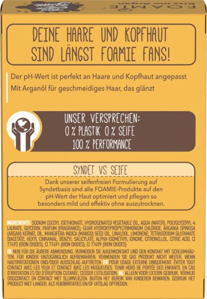 Foamie Kiss Me Argan Festes Shampoo